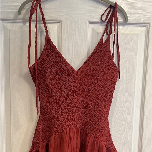 ASOS Rust Jumpsuit with Tie Straps - Picture 2 of 7